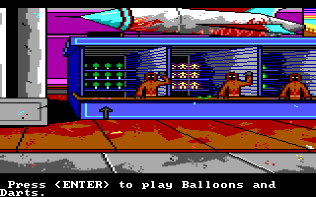 Manhunter: New York IBM PC/Compatibles Screenshot: Want to play a game?