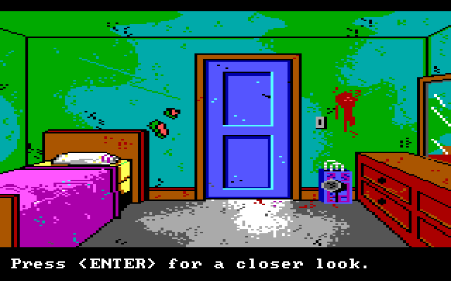 Manhunter: New York IBM PC/Compatibles Screenshot: Not much here...anything in the closet?