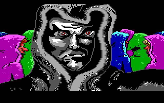 Manhunter: New York IBM PC/Compatibles Screenshot: This guy doesn't look friendly...