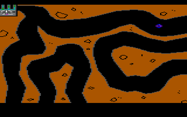 Manhunter: New York IBM PC/Compatibles Screenshot: You need to pilot a spaceship through an underground maze.