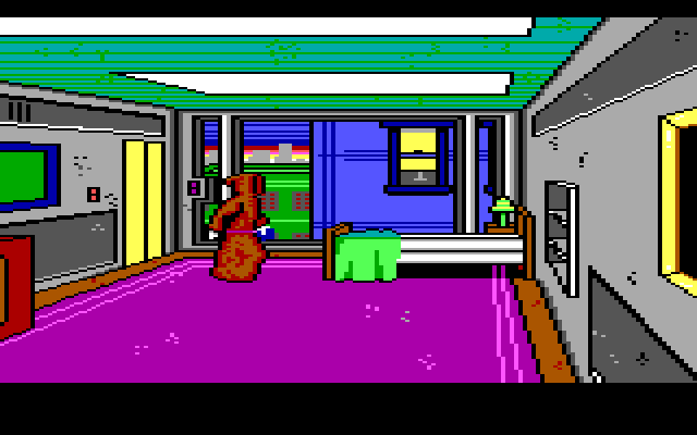 Manhunter: New York IBM PC/Compatibles Screenshot: Your appartment.
