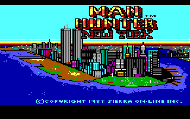 Manhunter: New York IBM PC/Compatibles Screenshot: Title screen.