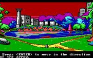 Manhunter: New York for IBM PC/Compatibles - A scenic lake...