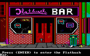 Manhunter: New York for IBM PC/Compatibles - Checking out a local bar...