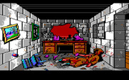 Manhunter: New York for IBM PC/Compatibles - Another crime scene, better look for clues.