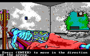 Manhunter: New York for IBM PC/Compatibles - Searching for more clues.