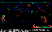 Manhunter: New York for IBM PC/Compatibles - Arcade sequence; dodge things being thrown at you.