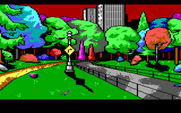 Manhunter: New York for IBM PC/Compatibles - You need to be careful navigating through the park...which way now?