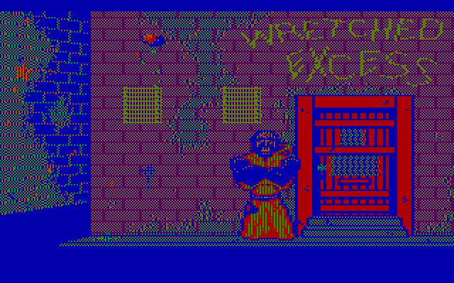 Manhunter: New York IBM PC/Compatibles Screenshot: Outside a club.