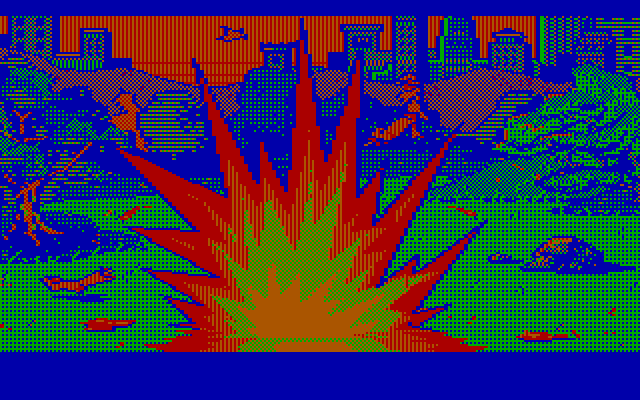 Manhunter: New York IBM PC/Compatibles Screenshot: Oops, I stepped on a landmine.
