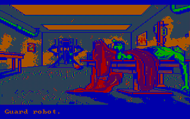 Manhunter: New York IBM PC/Compatibles Screenshot: Examining a crime scene.