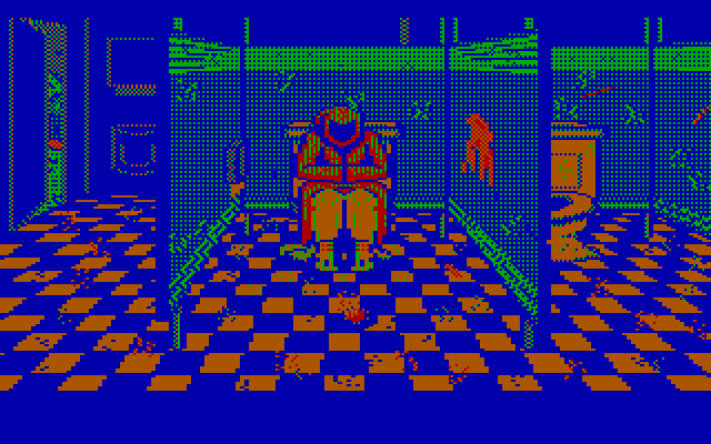 Manhunter: New York IBM PC/Compatibles Screenshot: Searching for clues or taking a break?