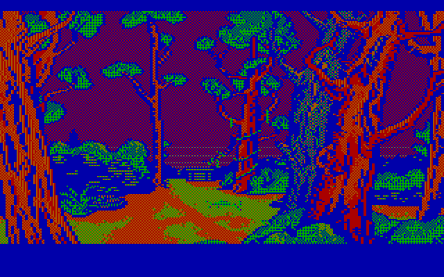 Manhunter: New York IBM PC/Compatibles Screenshot: Seems peaceful here...