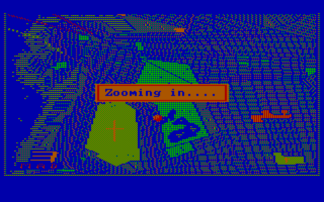 Manhunter: New York IBM PC/Compatibles Screenshot: Map of New York.