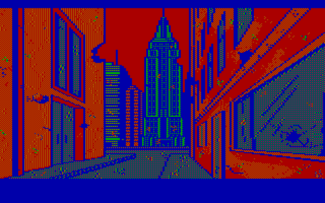 Manhunter: New York IBM PC/Compatibles Screenshot: NYC is in bad shape following the orb invasion.