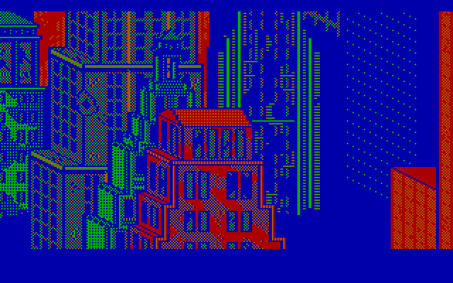 Manhunter: New York IBM PC/Compatibles Screenshot: Another view of NYC in the introduction.
