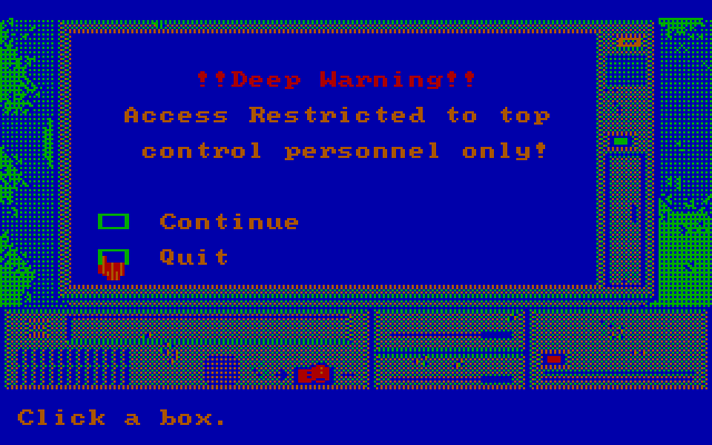 Manhunter: New York IBM PC/Compatibles Screenshot: Trying to access a computer...