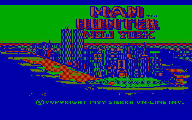 Manhunter: New York IBM PC/Compatibles Screenshot: Title screen.