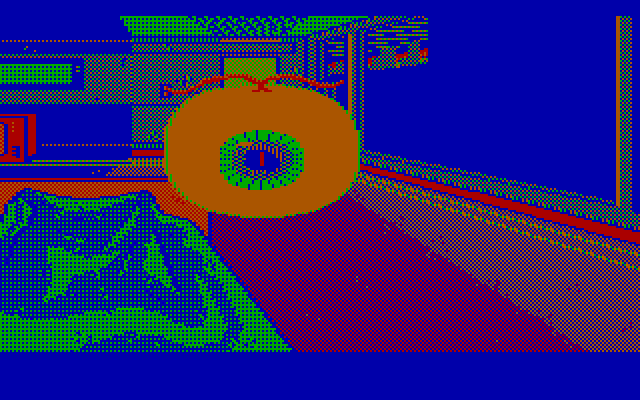 Manhunter: New York IBM PC/Compatibles Screenshot: An eyeball wakes you up in the mornings...