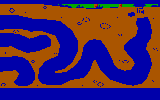 Manhunter: New York IBM PC/Compatibles Screenshot: Piloting the spaceship in an underground maze.