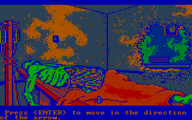 Manhunter: New York IBM PC/Compatibles Screenshot: Searching for clues...