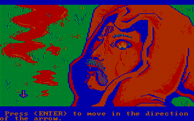 Manhunter: New York IBM PC/Compatibles Screenshot: Examining a victim.