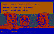 Manhunter: New York for IBM PC/Compatibles - Oops, I died. That will happen often.