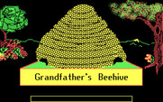 Bouncy Bee Learns Letters for IBM PC/Compatibles - Grandfather's Beehive title screen.