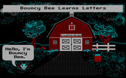 Bouncy Bee Learns Letters for IBM PC/Compatibles - Title screen.