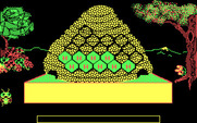 Bouncy Bee Learns Letters for IBM PC/Compatibles - I hit the spacebar on some of the "H"'s , but not all of them...