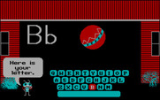 Bouncy Bee Learns Letters for IBM PC/Compatibles - Here's your first letter...