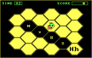 Bouncy Bee Learns Letters for IBM PC/Compatibles - The letters change, so catch them quickly!
