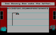 Bouncy Bee Learns Letters for IBM PC/Compatibles - Bouncy Bee now draws the chosen letter...
