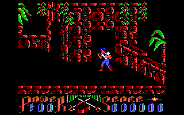 Corsarios IBM PC/Compatibles Screenshot: Game start.