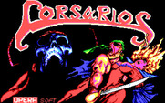 Corsarios for IBM PC/Compatibles - Title screen.
