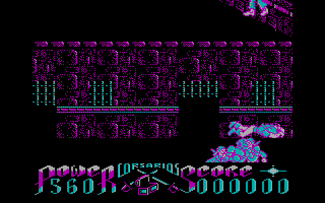 Corsarios IBM PC/Compatibles Screenshot: Don't fall off of the platforms...