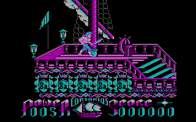 Corsarios IBM PC/Compatibles Screenshot: Game start.