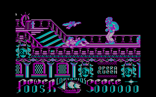 Corsarios IBM PC/Compatibles Screenshot: Knocked down by a parrot.