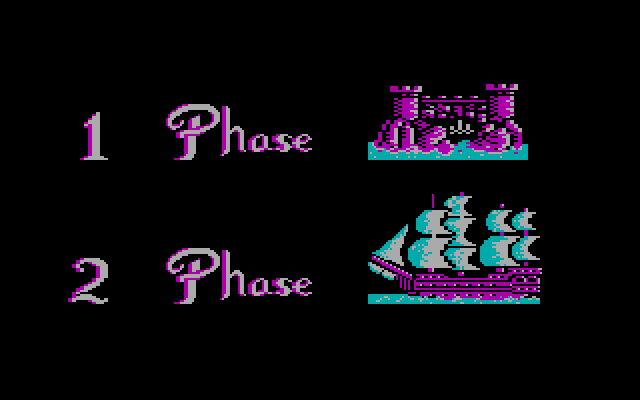 Corsarios IBM PC/Compatibles Screenshot: Select a scenario...