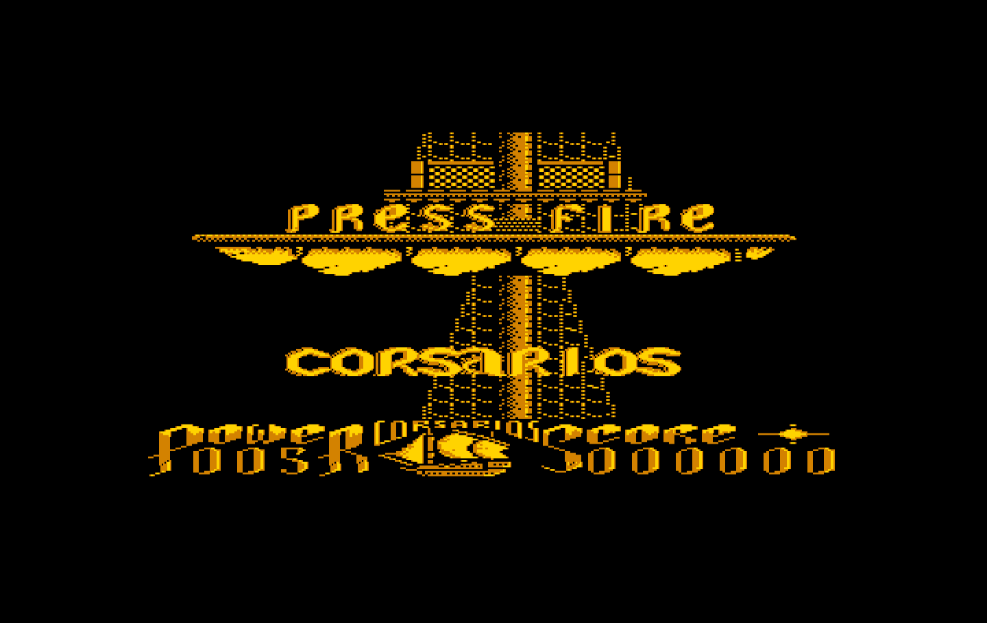 Corsarios IBM PC/Compatibles Screenshot: Press fire to begin the second scenario.