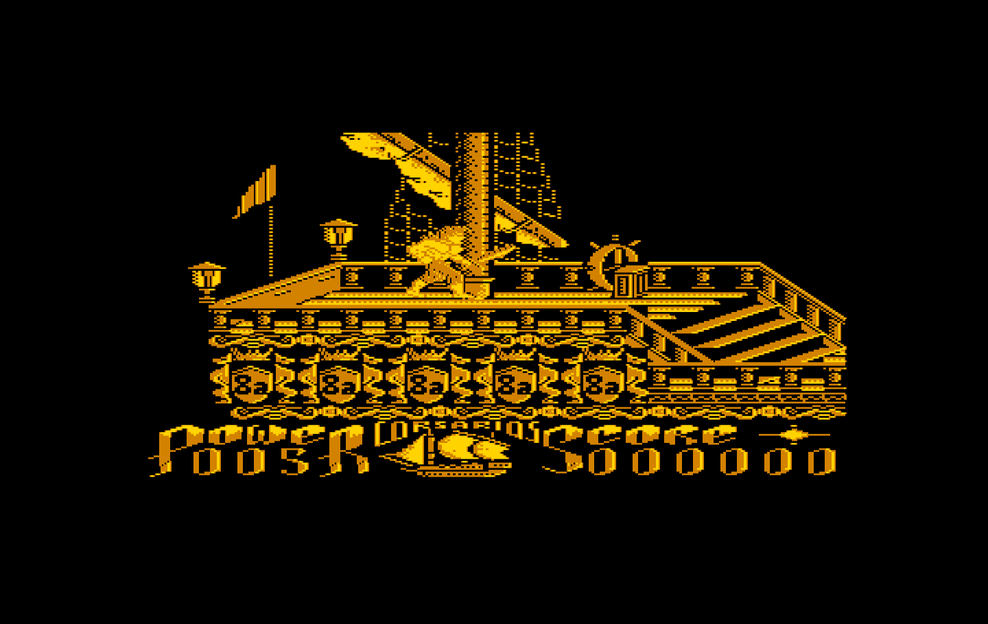Corsarios IBM PC/Compatibles Screenshot: Game start.
