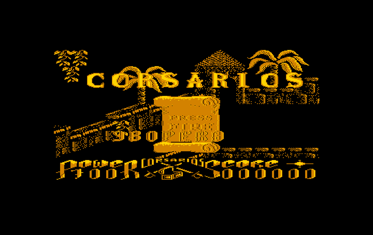 Corsarios IBM PC/Compatibles Screenshot: Press fire to begin the first scenario!