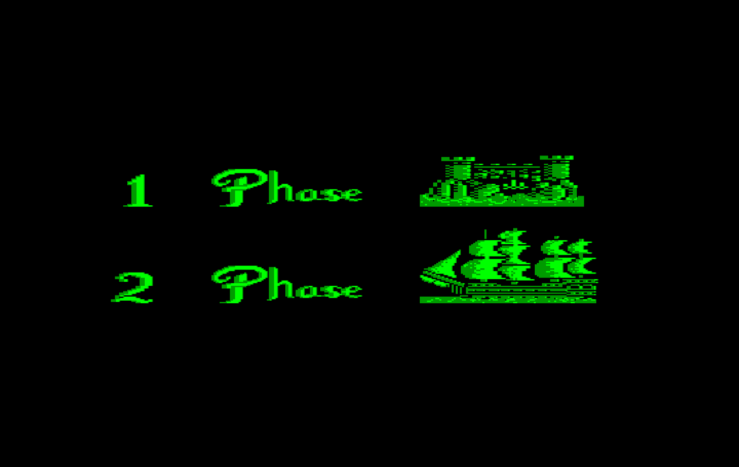 Corsarios IBM PC/Compatibles Screenshot: Choose a scenario.