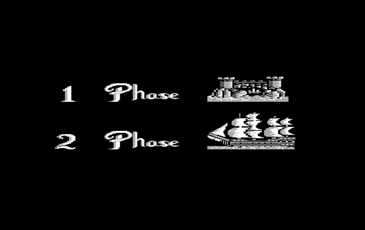 Corsarios IBM PC/Compatibles Screenshot: Choose a scenario.