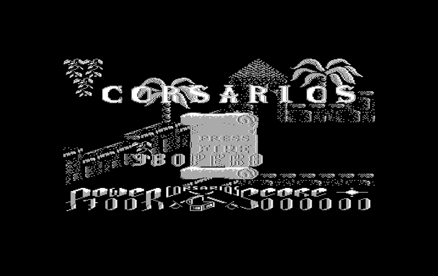 Corsarios IBM PC/Compatibles Screenshot: Press fire to begin the first scenario!
