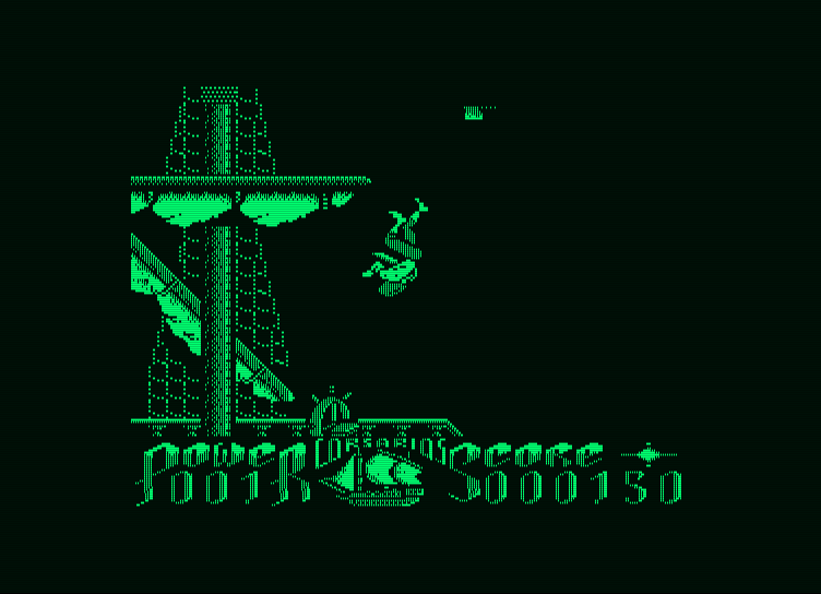 Corsarios Amstrad PCW Screenshot: I'm tossed through the air...