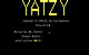 Yatzy for IBM PC/Compatibles - Title screen