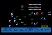 Wizard's Crown for Atari 8-bit - Selecting a target.