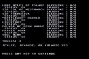 Wizard's Crown for Atari 8-bit - Starting quick combat...