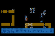 Wizard's Crown for Atari 8-bit - Combat begins.